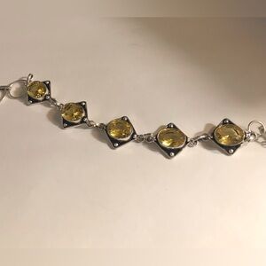 Citrine 925 Sterling Silver Bracelet